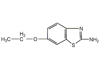 2-氨基-6-乙氧基并噻唑結(jié)構(gòu)式