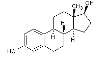 β-雌二醇結構式