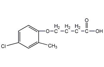 4-(4-氯-2-甲基氧基)丁酸結(jié)構(gòu)式